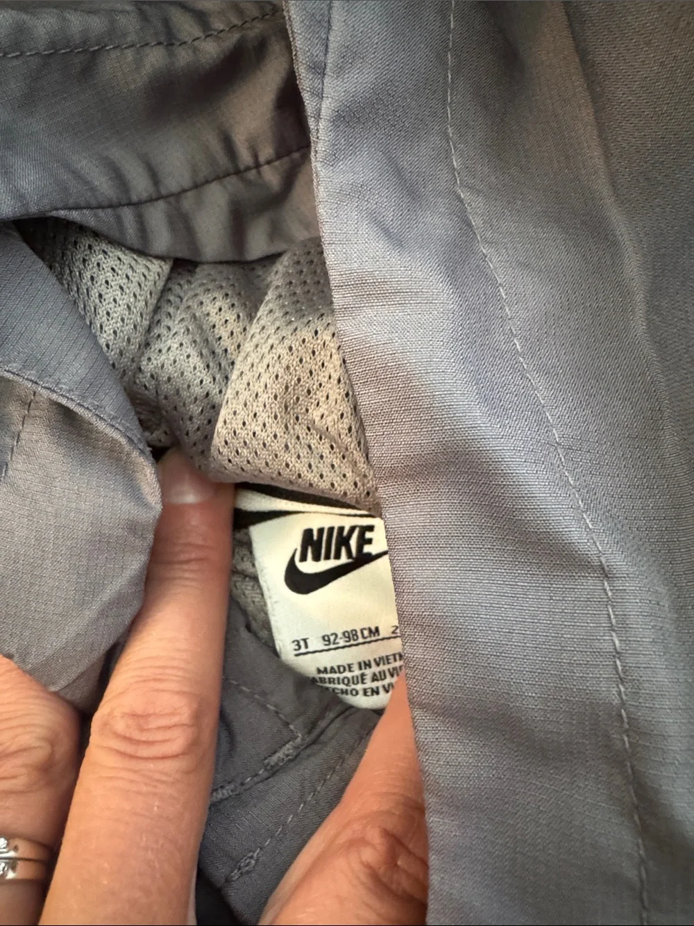 Nike Gray Hooded Zip-Up Jacket size 3T